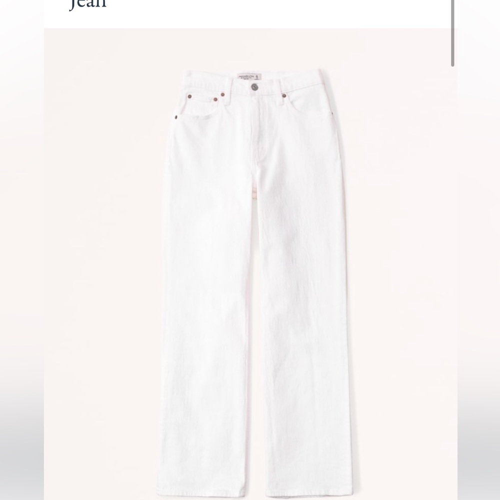 abercrombie and fitch white jeans